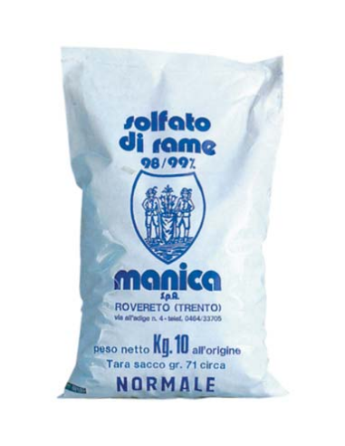 Solfato di Rame Normale Verderame Cristalli Grossi MANICA 5 kg